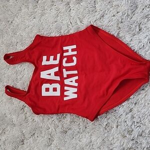 Bae Watch Red swim suit 4T, 6T